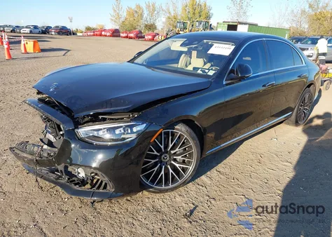 2024 Mercedes-Benz S 580 4Matic из США, поврежденный, VIN W1K6G7GB1RA254691